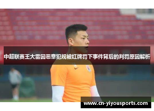 中超联赛王大雷因恶意犯规被红牌罚下事件背后的判罚原因解析
